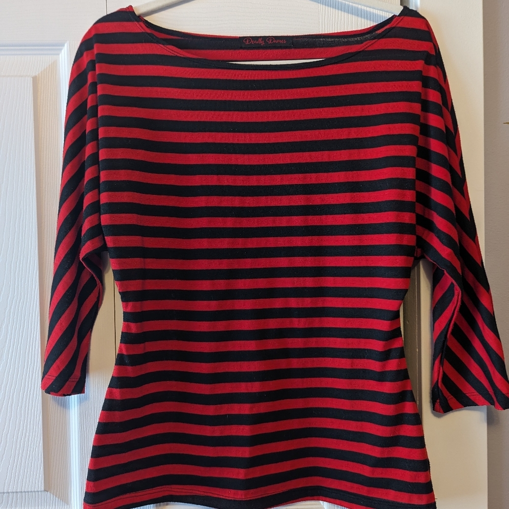 Pinup Girl Clothing Deadly Dames Dovima Dolman Top